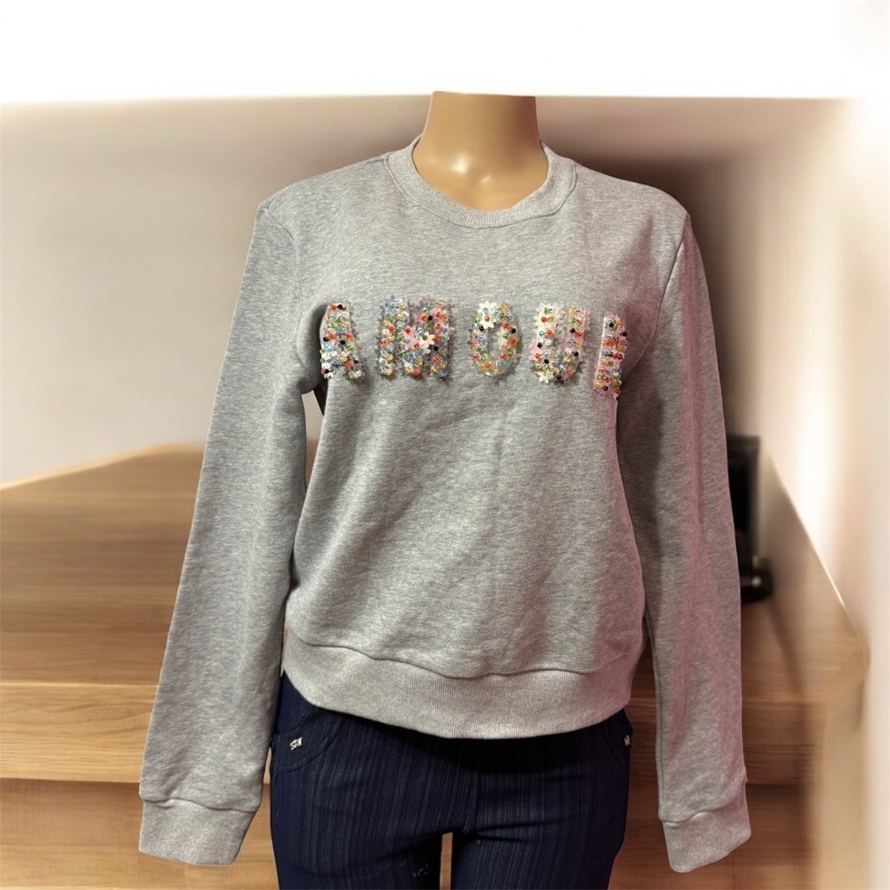 Endless Rose women's gray sweater, size S, without hood